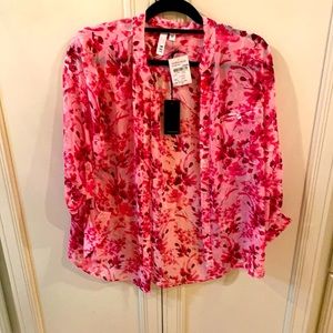 Kut from the Kloth Button Blouse